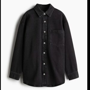 H&M Featherlight Black Denim Shirt